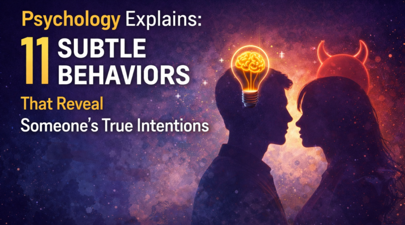 Human behavior patterns that expose hidden intentions